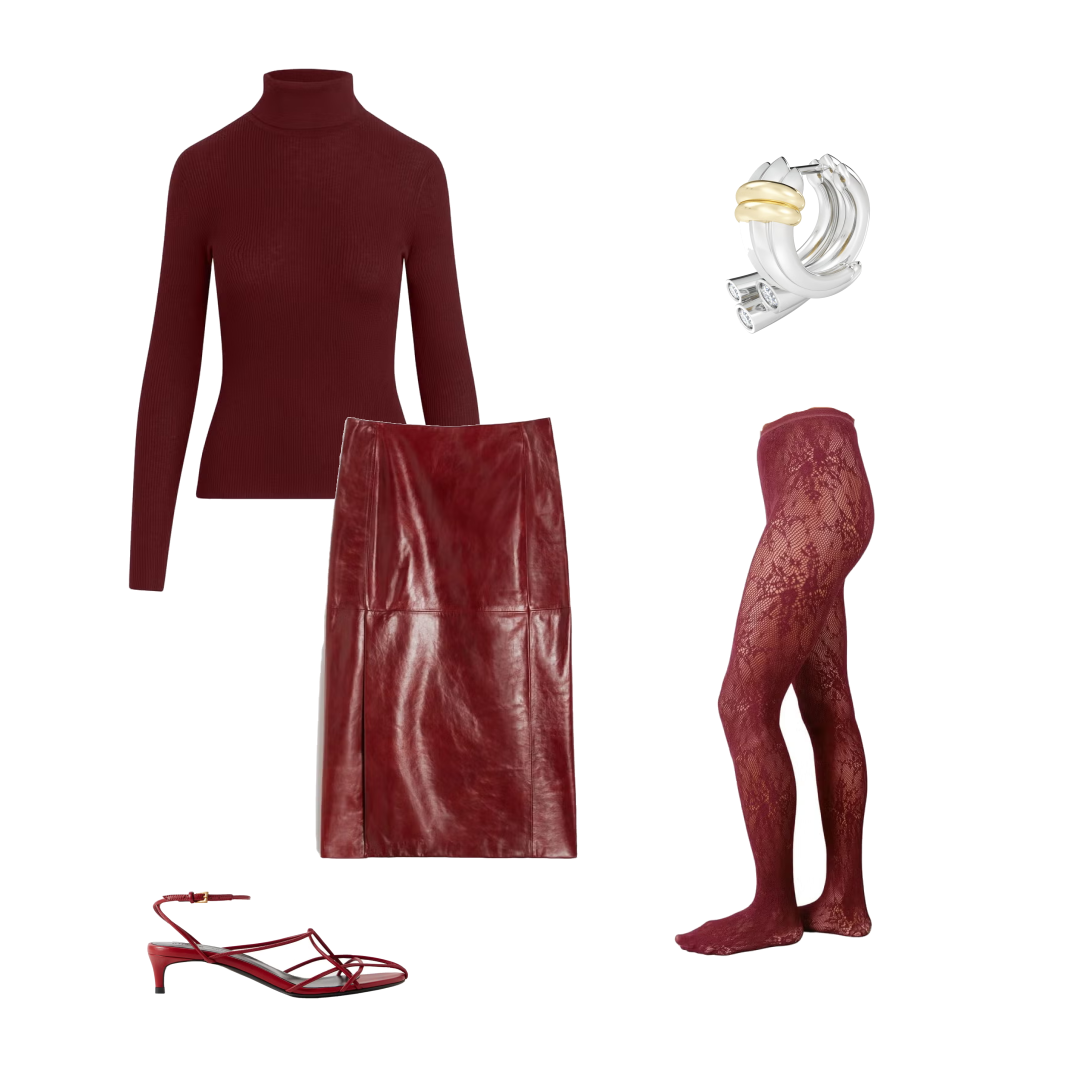 Мы уже знаем, как стилизовать красные колготки в этом сезоне 