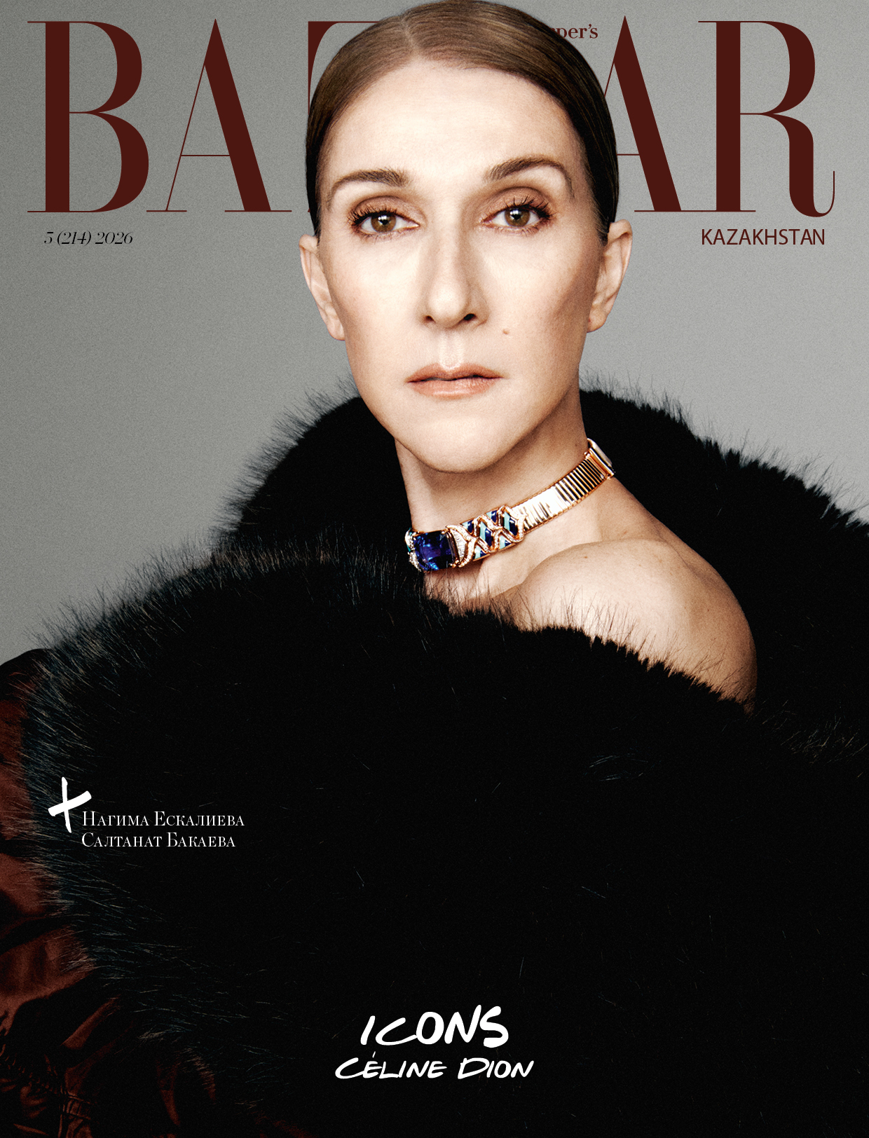 Icons Issue: Селин Дион на обложке нового номера Harper`s BAZAAR Kazakhstan