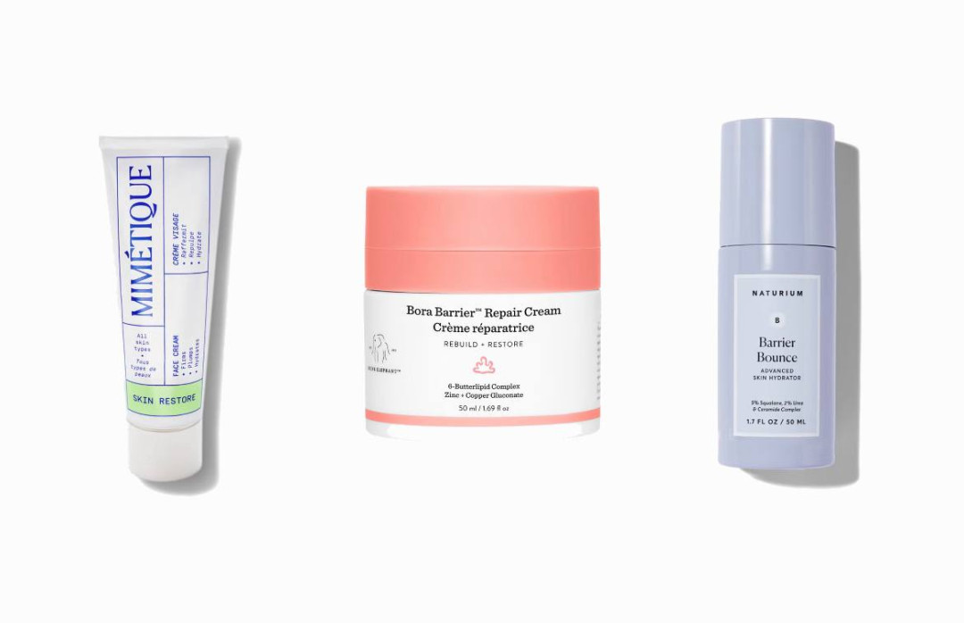 Құрғақ теріні қалпына келтіретін бетке арналған қорғаныш кремдер