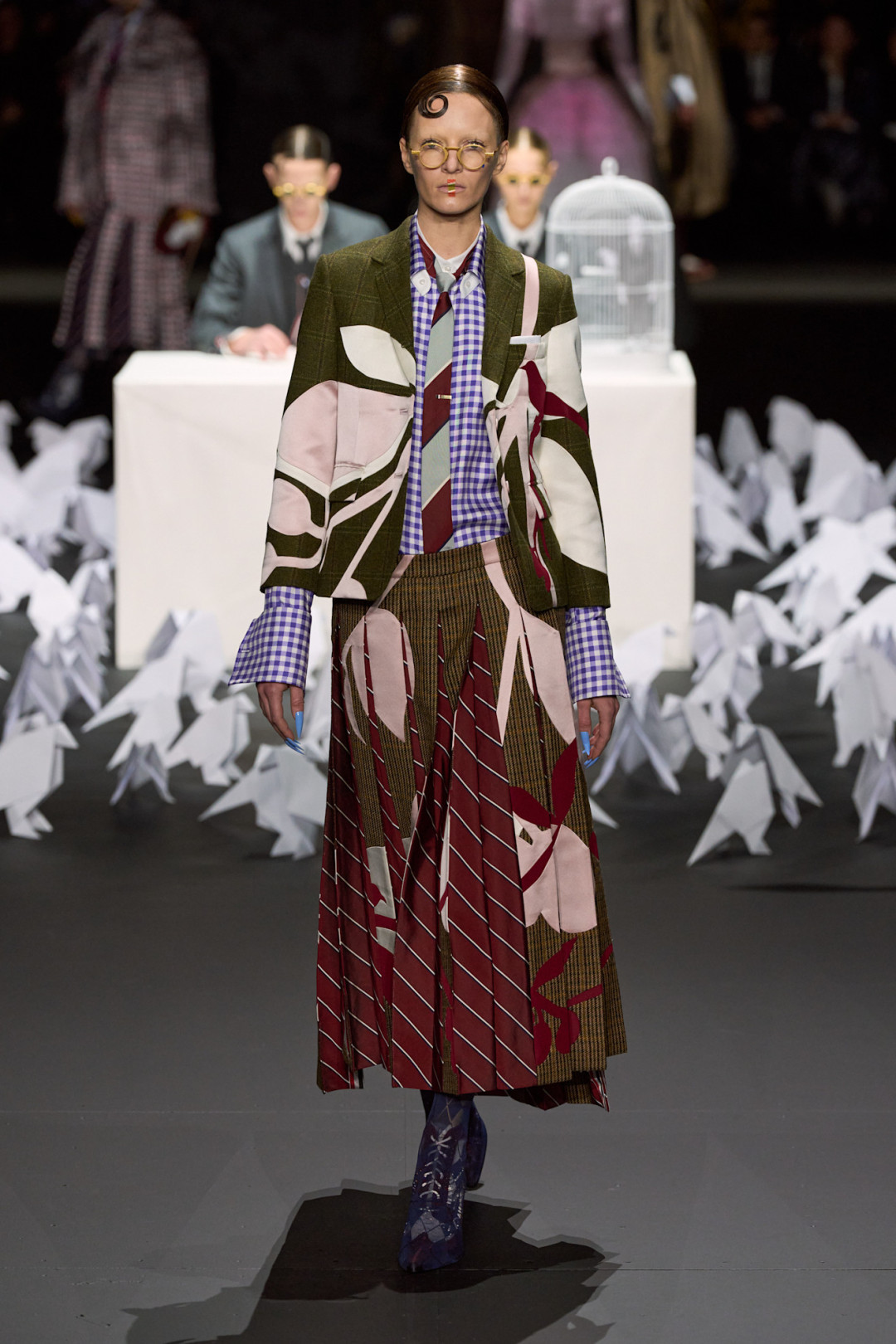 Длинные юбки в складку