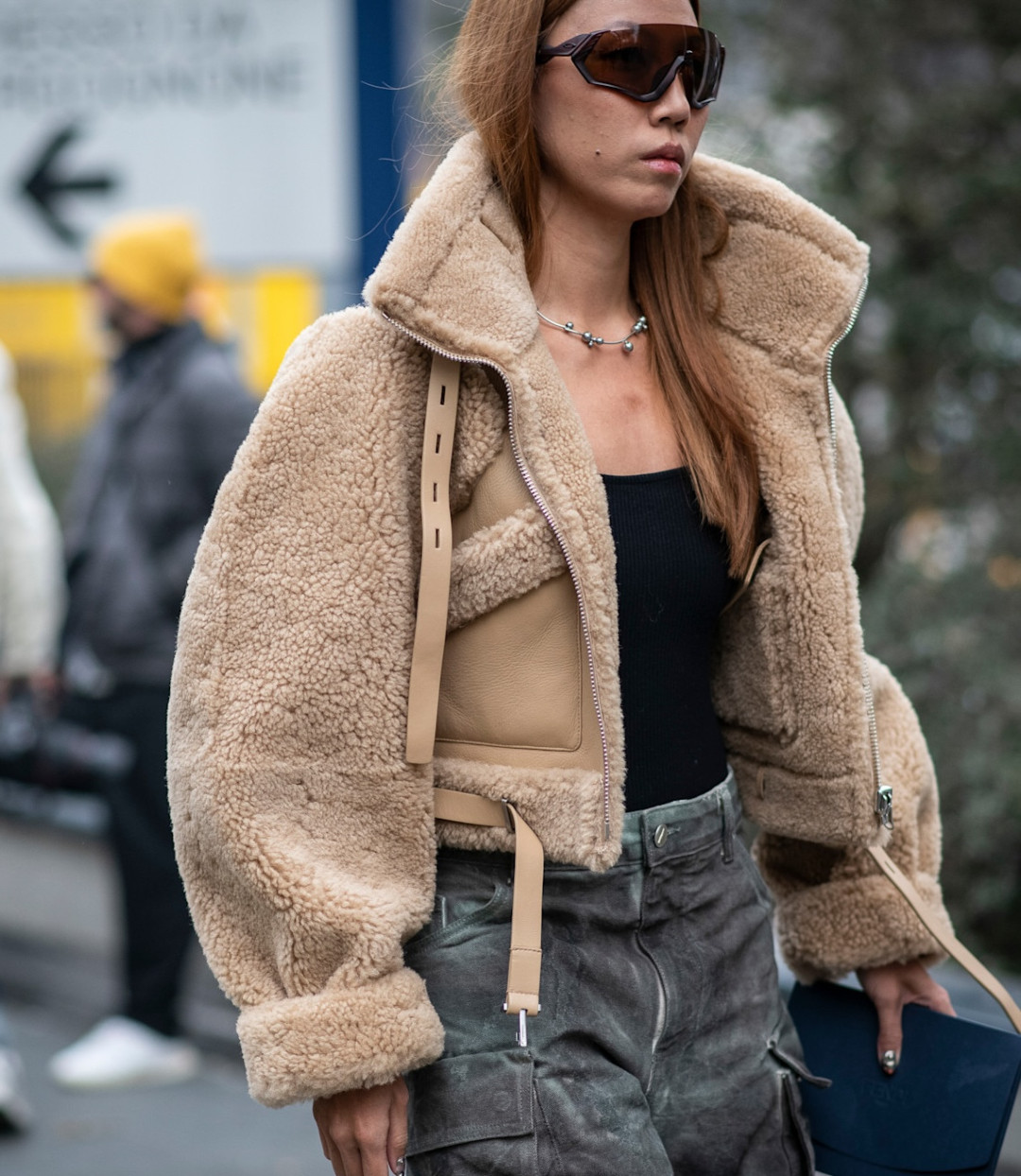 Куртки с высоким широким воротником