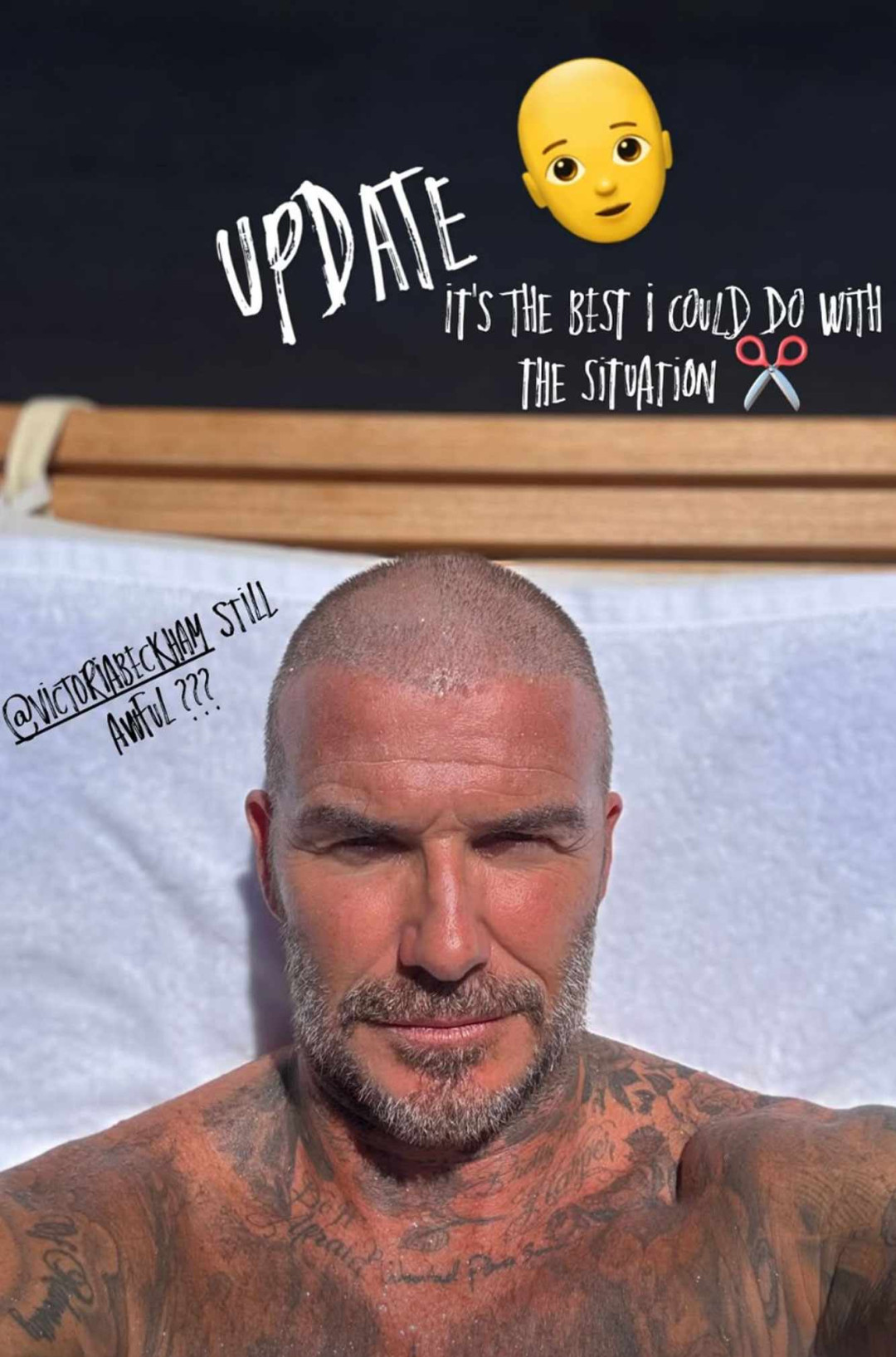 «Что ты наделал?»: Виктория Бекхэм высмеяла неудачную стрижку мужа