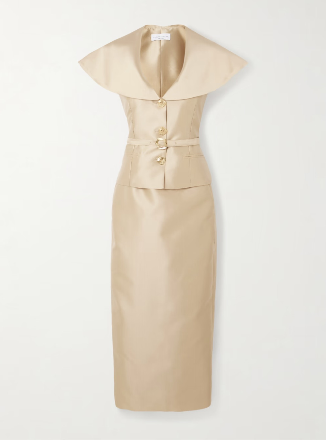 Где купить кремовое платье как у Малики Жексенбиной?