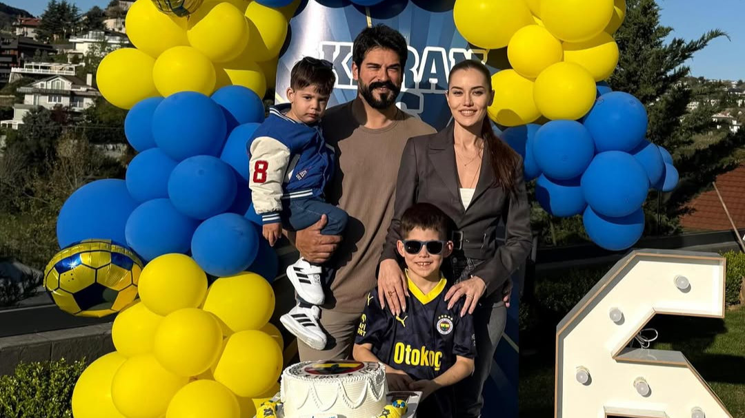 Бурак Өзчивит пен Фахрие Эвджен тұңғыш ұлдарының туған күнін дүркіретіп атап өтті