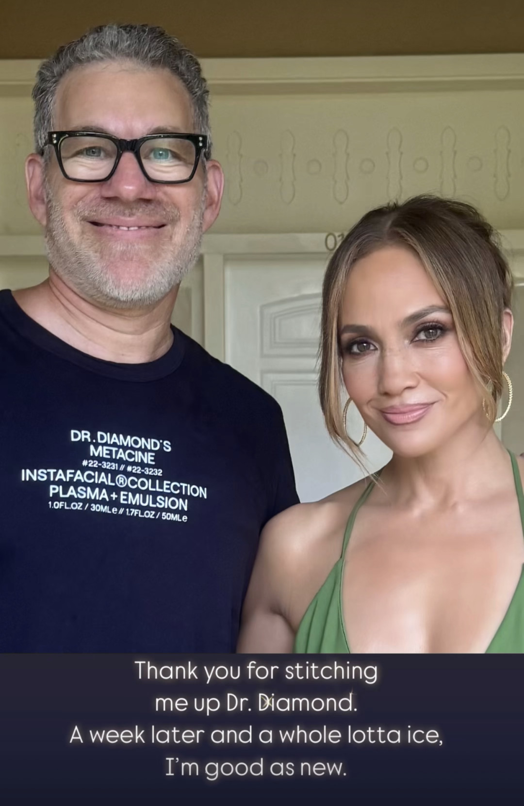 Дженнифер Лопес получила травму лица