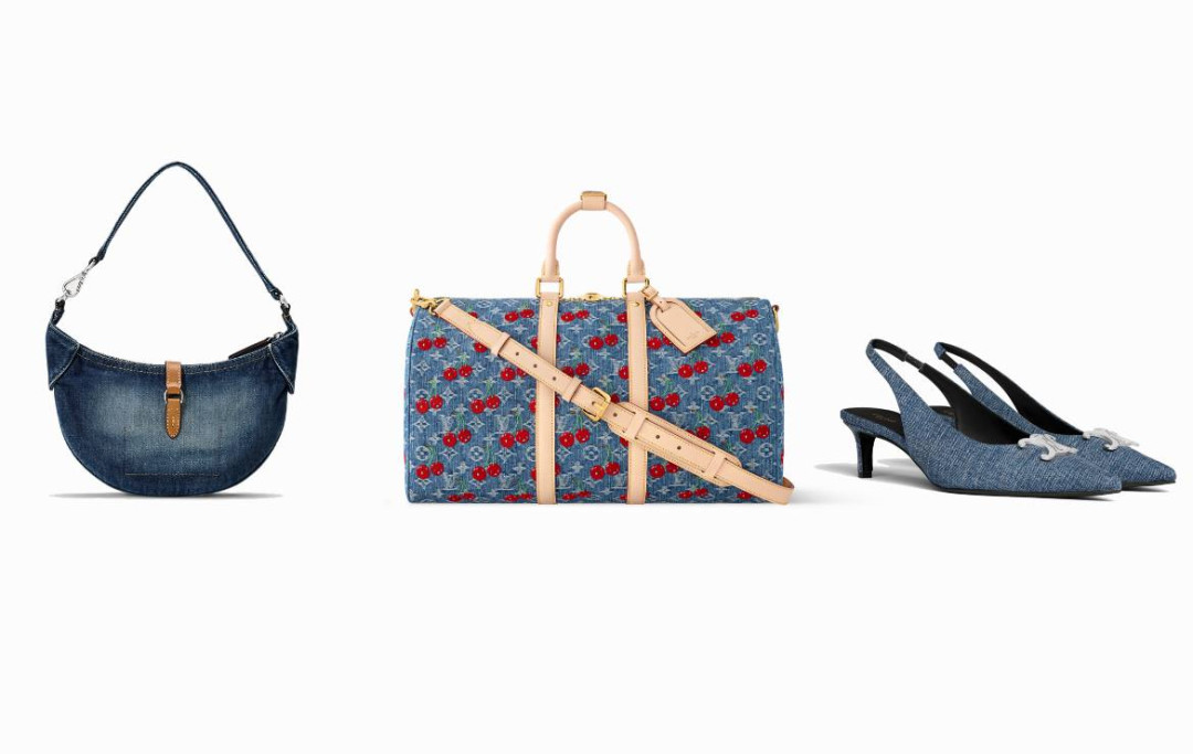 Джинсовые сумки и обувь