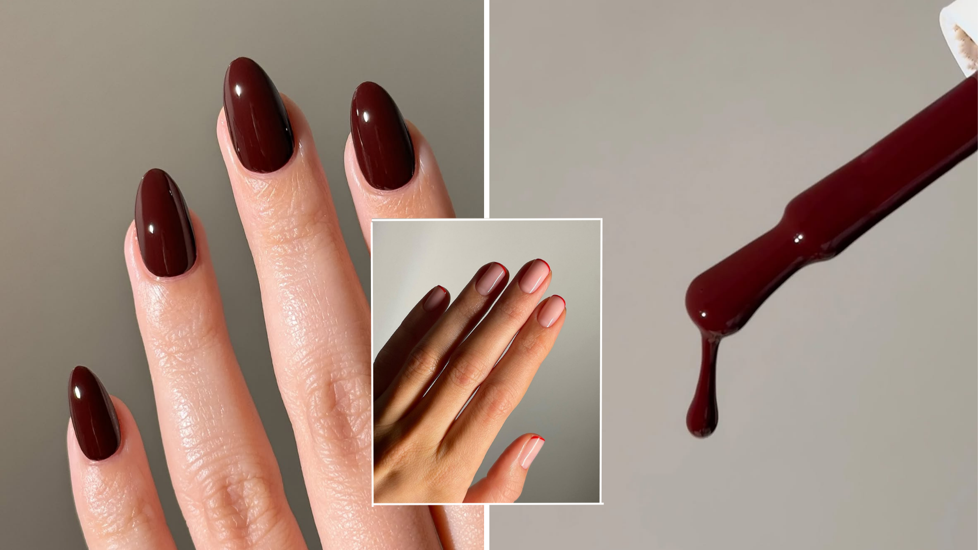 Витражный бордо и Cherry Cola