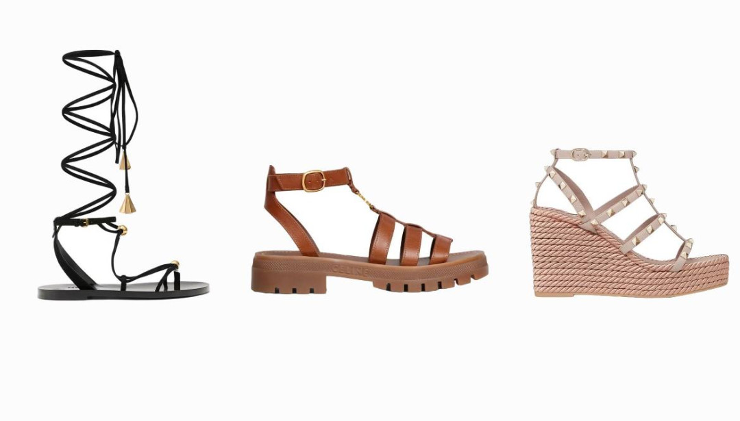 Сандалии-гладиаторы