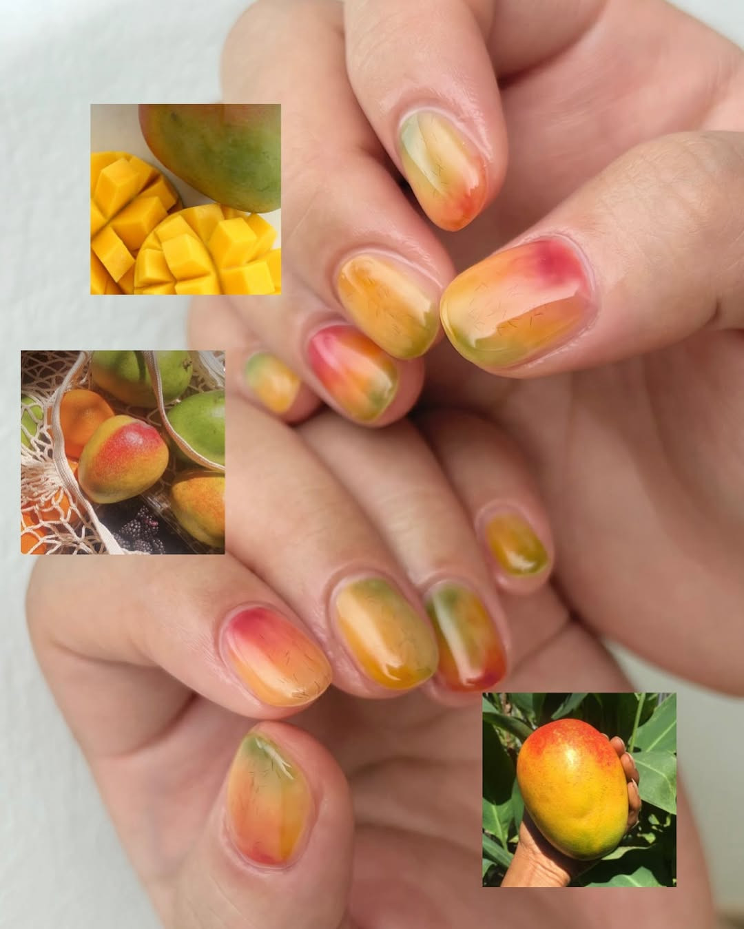 Fruit peel nails 