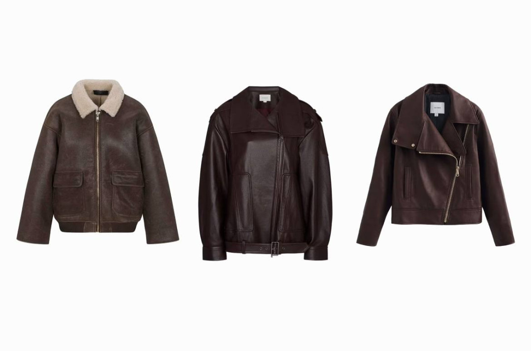 коричневые кожаные куртки