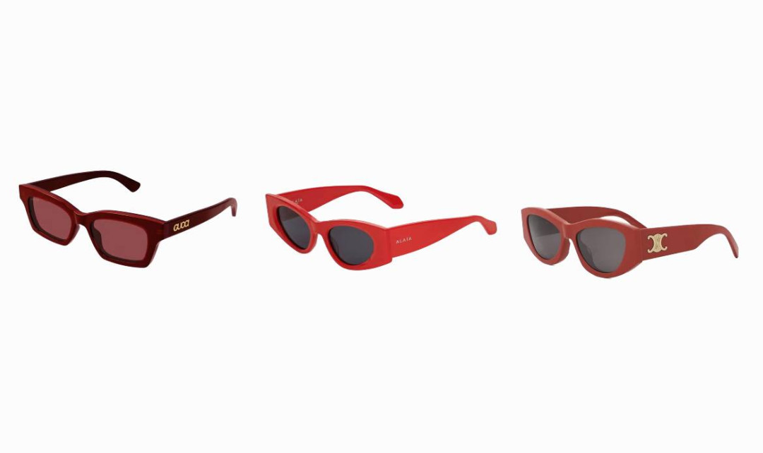 красные солнцезащитные очки